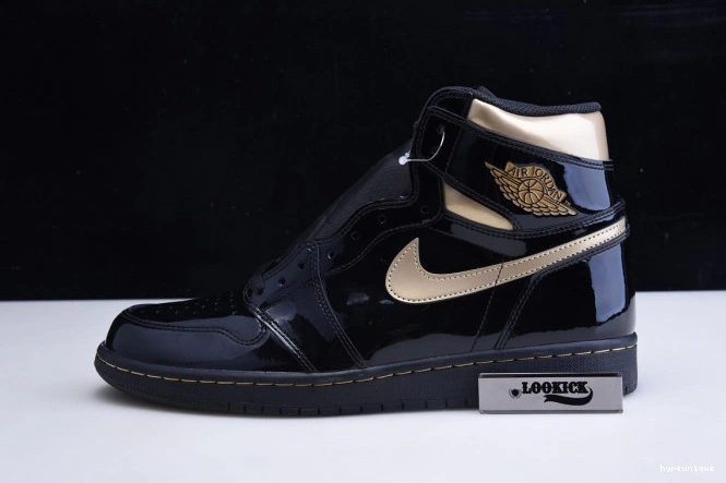 HYPE 555088-032 AIR BLACK METALLIC GOLD HIGH 1 (2020) JORDAN RETRO 0702